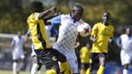 Stephen Waruru of Bidco United vs Tusker FC.