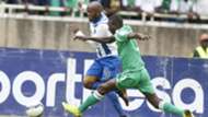 Whyvonne Isuza of AFC Leopards v Samuel Onyango of Gor Mahia.