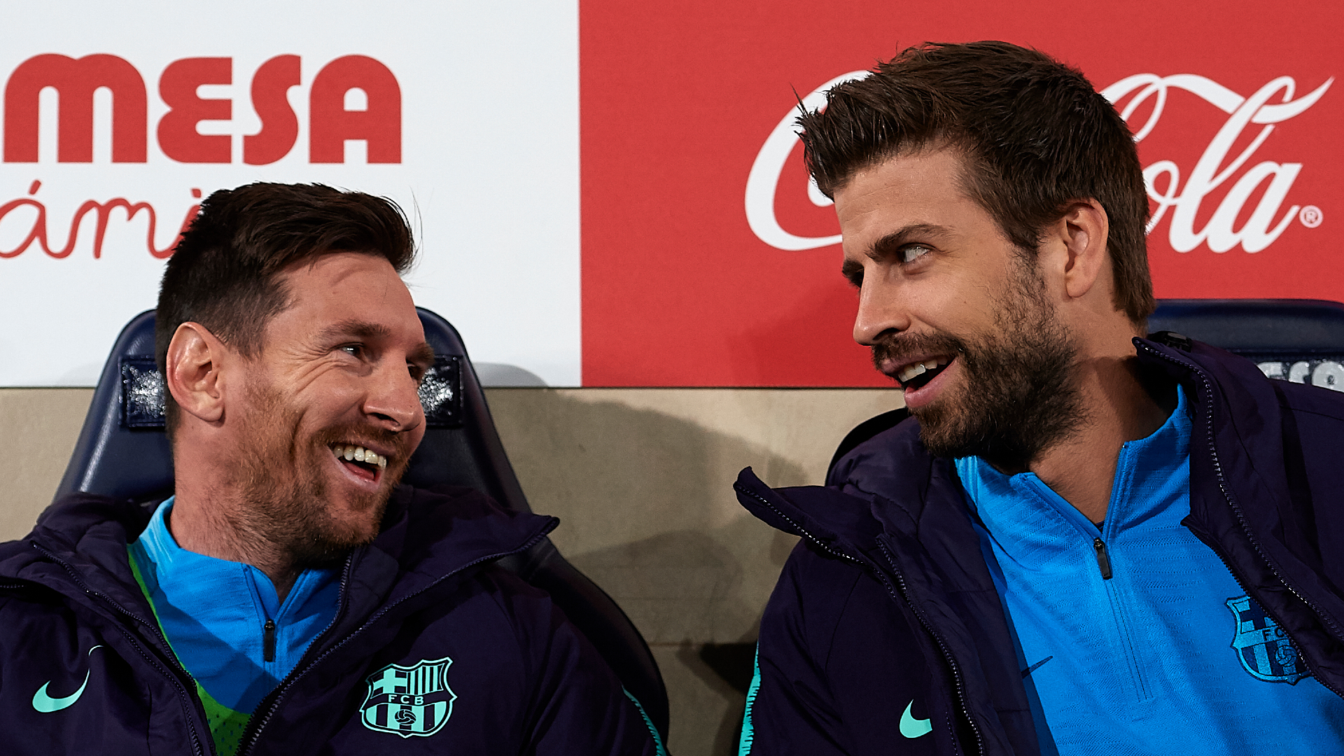 Pique I Will Retire At Barcelona And Messi Is Very Happy Here Goal Com