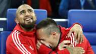 Franck Ribery Arturo Vidal Bayern Munchen