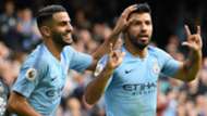 Riyad Mahrez Sergio Aguero Man City 2018