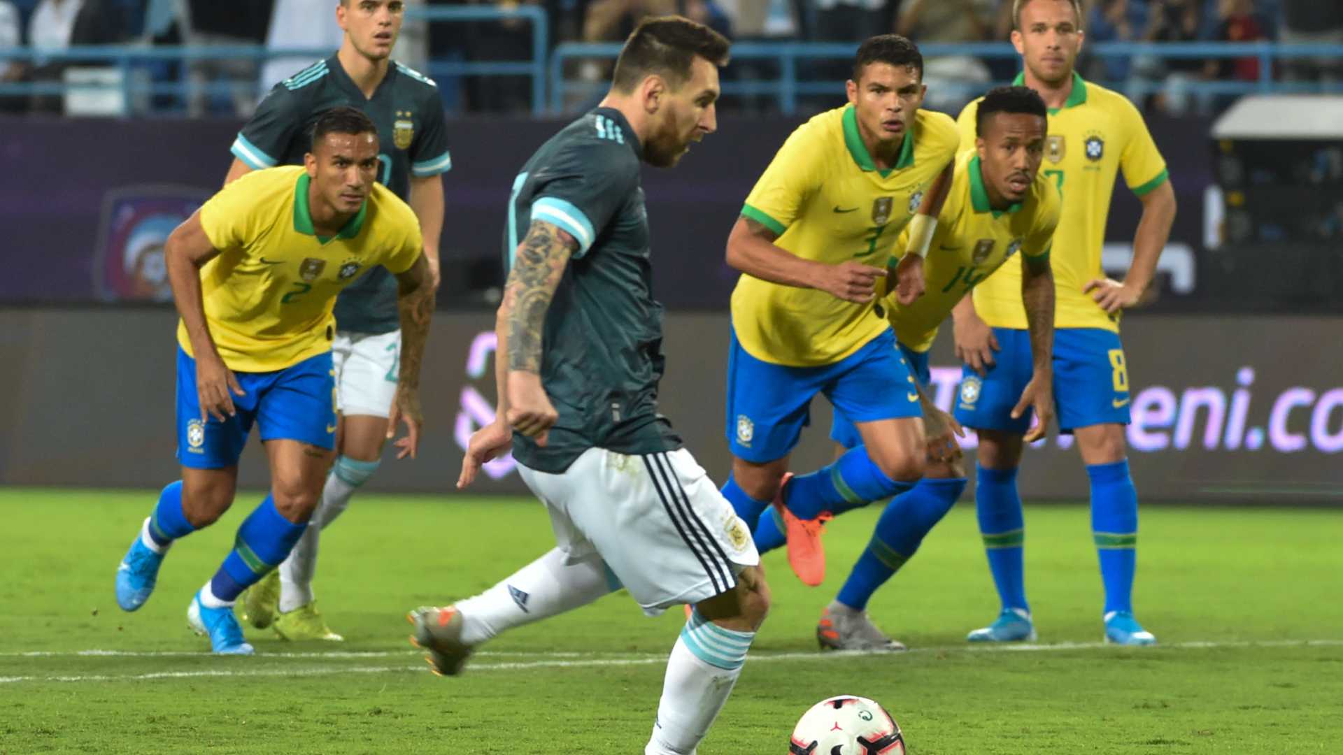 代表復帰メッシが決勝点 アルゼンチンがブラジルにコパ アメリカのリベンジ果たす Goal Com