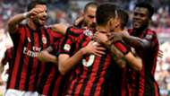 Milan celebrating Serie A