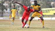 Wycliffe Ochomo of Bandari FC v Mathare United.