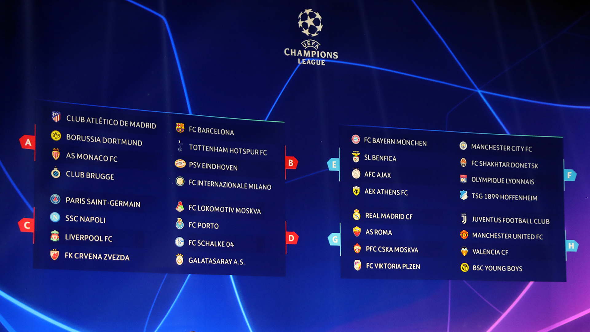 uefa champions league top 16 fixtures