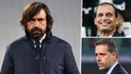 Andrea Pirlo Max Allegri Fabio Paratici Juventus GFX