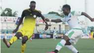 George Odhiambo of Gor Mahia v LLB Academy in Cecafa.