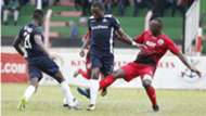 Francis Mustafa and Nicholas Kipkirui of Gor Mahia and Boniventure Muchika of Ulinzi Stars.