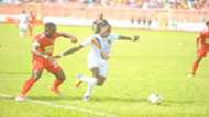 Kotoko' Amos Frimpong and Inusah Musah of Hearts of Oak