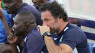 Gor Mahia bench Hassan Oktay and Zedekiah Otieno.