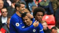 Alvaro Morata Pedro Chelsea 2017