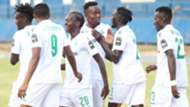 Gor Mahia players celebrate against Zoo Kericho.