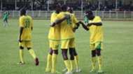 Kakamega Homeboyz celebrate against Sony Sugar.
