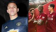 Liverpool Manchester United kit 2018-19