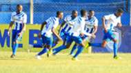 AFC Leopards celebrate after beating Tusker.