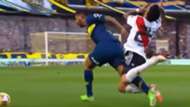 Captura TV Boca River Cardona Enzo Perez codazo 230918