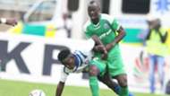 Goddfrey Walusimbi of Gor Mahia v AFC Leopards.