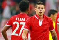 James Rodríguez camiseta Bayern amistoso