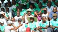 Gor Mahia fans at Machakos Stadium.