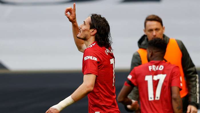 Edinson Cavani Tottenham vs Man Utd Premier League 2020-21 Edinson Cavani Tottenham vs Man Utd Premier League 2020-21