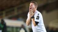 Gor Mahia FC coach Dylan Kerr v USM Alger.