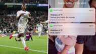 Vinicius Junior Lucas Mineiro WhatsApp Real Madrid Barcelona