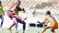 Sydney Lokale of Kenya v Juma Kaseja of Tanzania.