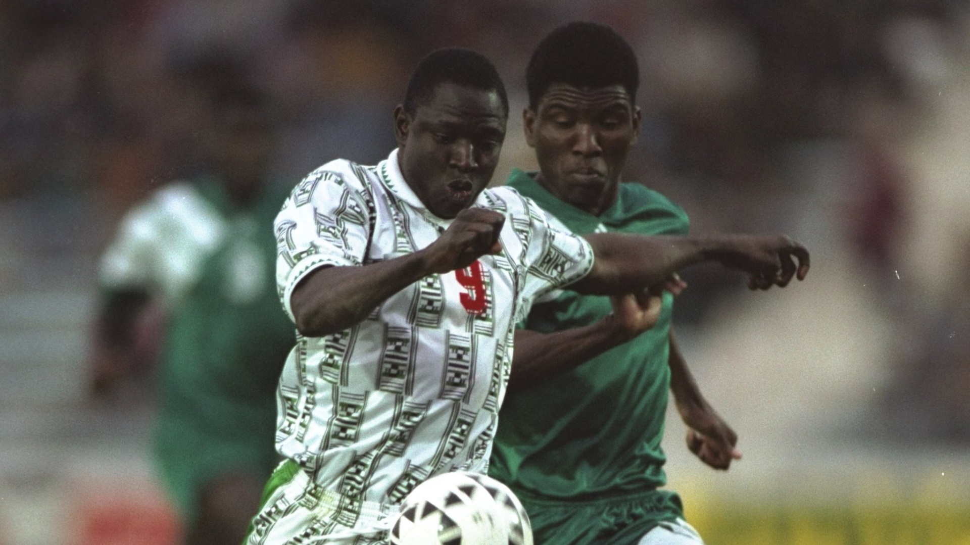 Rashidi Yekini of Nigeria vs. Zambia