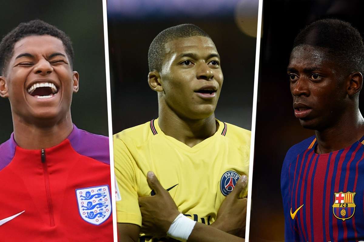 Golden Boy Nominees Marcus Rashford Kylian Mbappe And Ousmane Dembele Shortlisted For Top Award Goal Com Golden Boy Nominees Marcus Rashford Kylian Mbappe And Ousmane Dembele Shortlisted For Top Award Goal Com