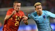 Timothy Castagne Memphis Depay Belgium Netherlands