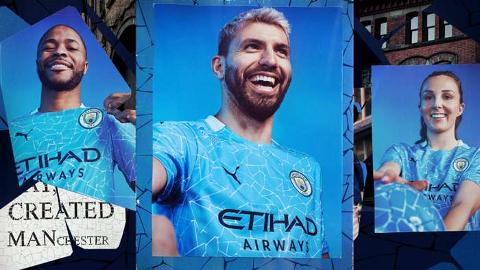 Man City kit unveil 2020-21