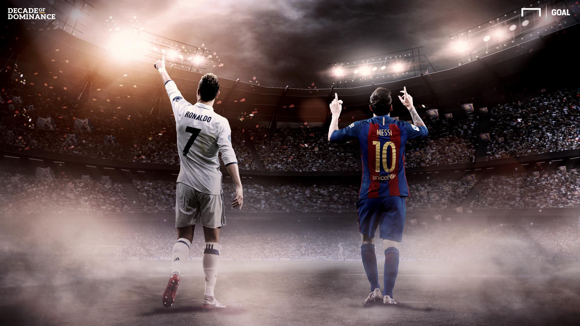 Videos Lionel Messi V Cristiano Ronaldo At The Age Of 30 Goal Com