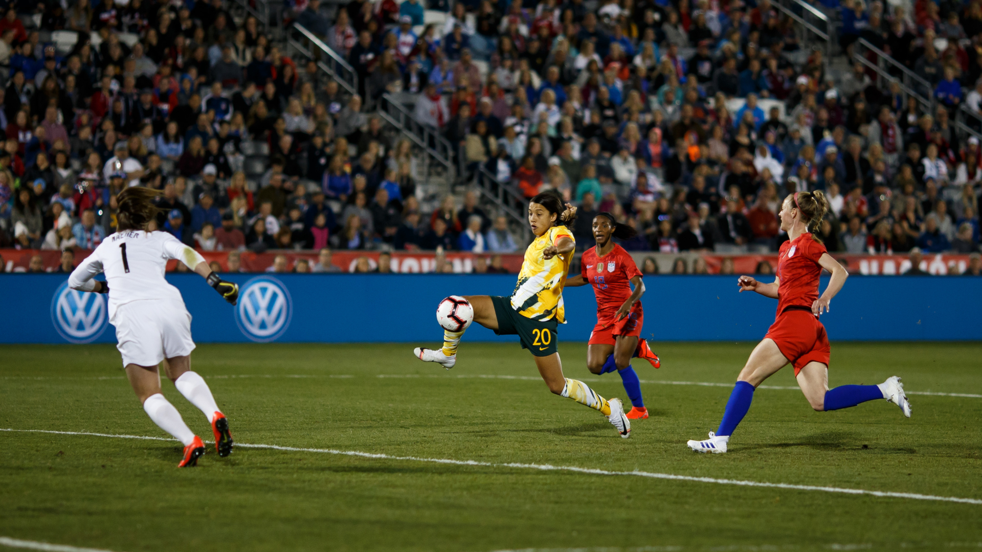 Matildas Fall Short In Entertaining Usa Clash Goal Com