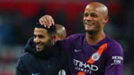 Riyad Mahrez, Vincent Kompany, Man City