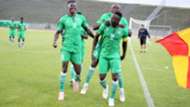 Victor Wanyama and Michael Olunga of Harambee Stars.