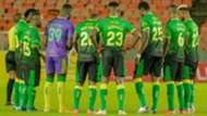 Farouk Shikhalo and Yanga SC squad.
