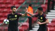 Sergio Aguero Gabriel Jesus Manchester City Premier League 043017