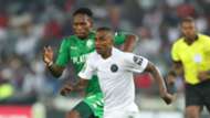 Thembinkosi Lorch of Orlando Pirates against FC Platinum, March 2019