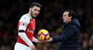 Sead Kolasinac Unai Emery Arsenal 2018/19