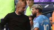 Pep Guardiola Sergio Aguero Manchester City 2019-20
