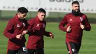 Milton Casco Juan Fernando Quintero Lucas Pratto River Entrenamiento 04092019