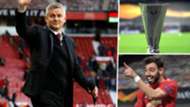 Ole Gunnar Solskjaer Bruno Fernandes Europa League Manchester United GFX