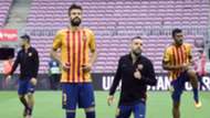 Gerard Pique Jordi Alba Camp Nou Barcelona Las Palmas LALiga 01102017