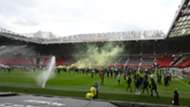 Manchester United Old Trafford Glazer Protest