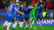 Juventus celebrating Sevilla Juventus