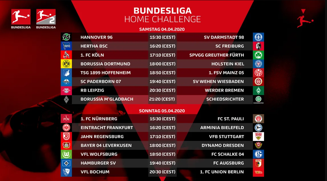 Bundesliga Home Challenge 4 Spieltag Bundesliga Home Challenge 4 Spieltag