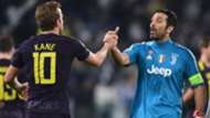 Kane Buffon Juventus Tottenham Champions League