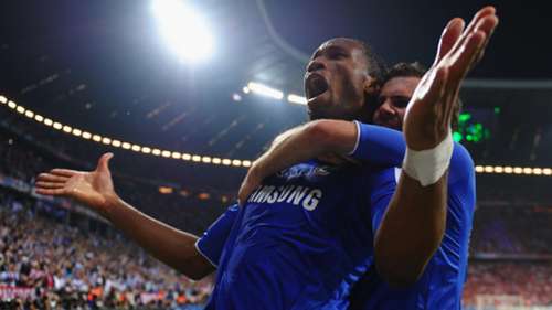 Didier Drogba Juan Mata Chelsea Bayern Munich Champions League Final 2012