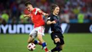 russia croatia - aleksandr golovin luka modric - world cup - 07072018