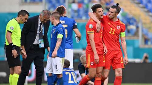 Ethan Ampadu Gareth Bale Italy vs Wales Euro 2020